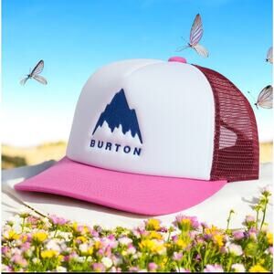 Burton I-80 Trucker Snapback Hat Kids Cap OS Youth Baseball High Profile Gear